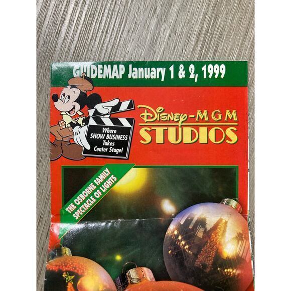 1999 Disney MGM Studios Guidemap - The Osborne Family Spectacle of Lights - Picture 4 of 10